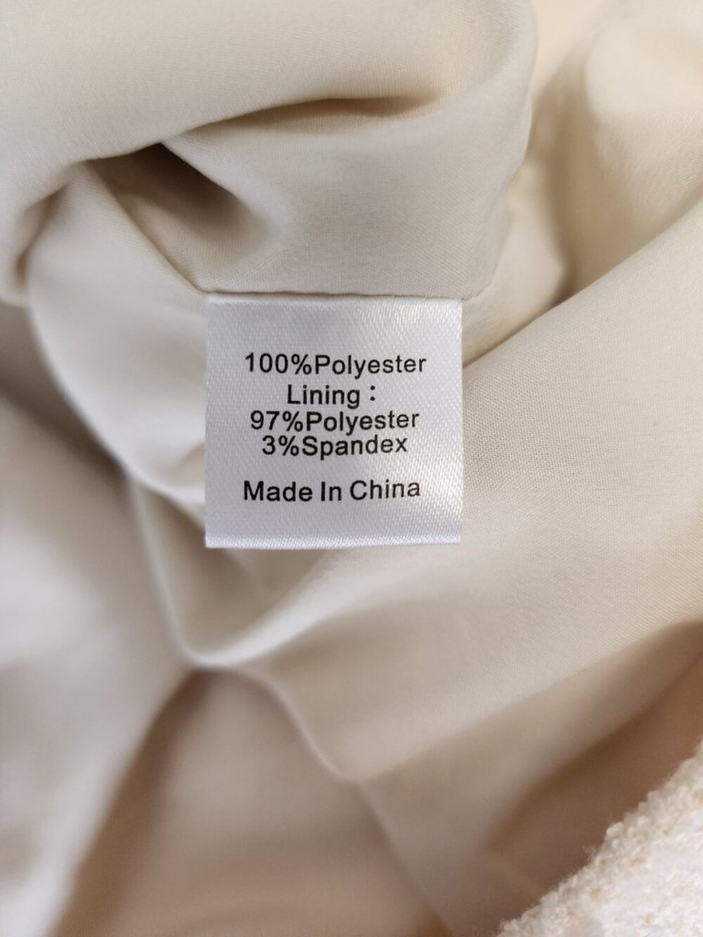Tuckernuck pearl white tweed Jackie dress M - Picture 4 of 5